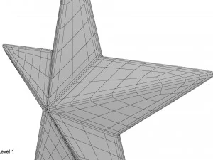 золота зірка 3D Модель