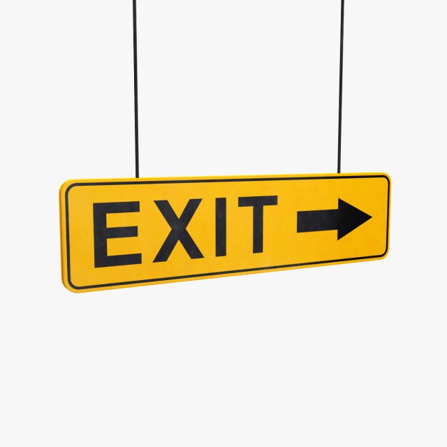 exit sign 3D-Modell .c4d .max .obj .3ds .fbx .stl .blend 