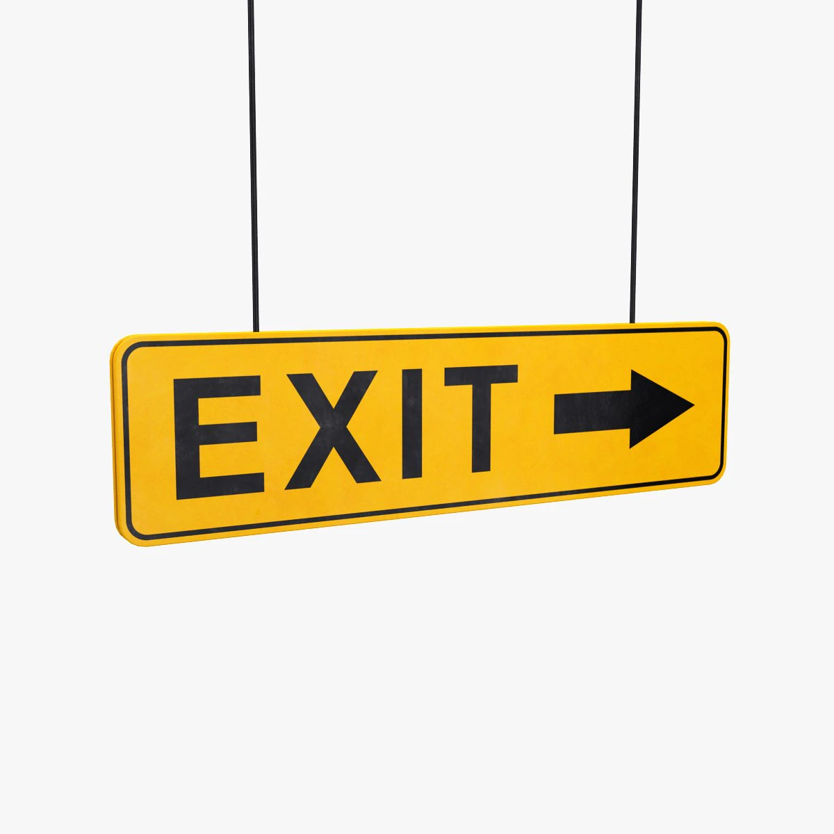 exit sign 3D Model .c4d .max .obj .3ds .fbx .stl .blend 