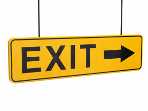 exit sign 3D-Modell
