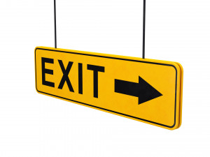 exit sign 3D-Modell