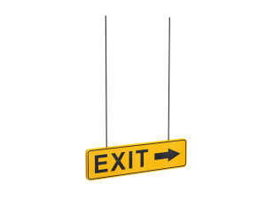 exit sign 3D-Modell