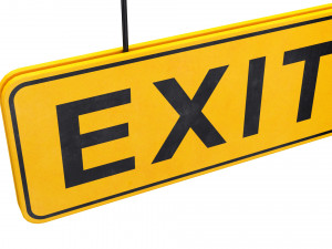 exit sign 3D-Modell