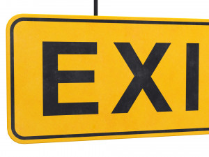 exit sign 3D-Modell