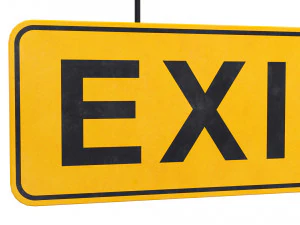 exit sign 3D Model