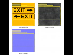 exit sign 3D Model