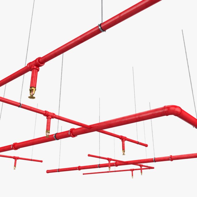 fire extinguishing system 3D Model .c4d .max .obj .3ds .fbx .stl .blend 