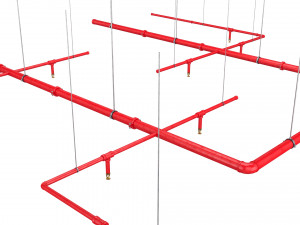 fire extinguishing system 3D Model