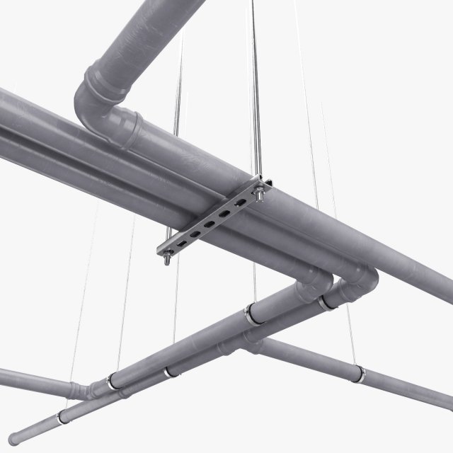 plastic plumbing pipe 3Dモデル .c4d .max .obj .3ds .fbx .stl .blend 