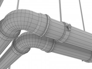 plastic plumbing pipe 3Dモデル