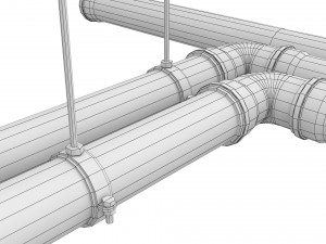 plastic plumbing pipe 3Dモデル
