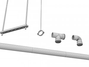 plastic plumbing pipe 3Dモデル