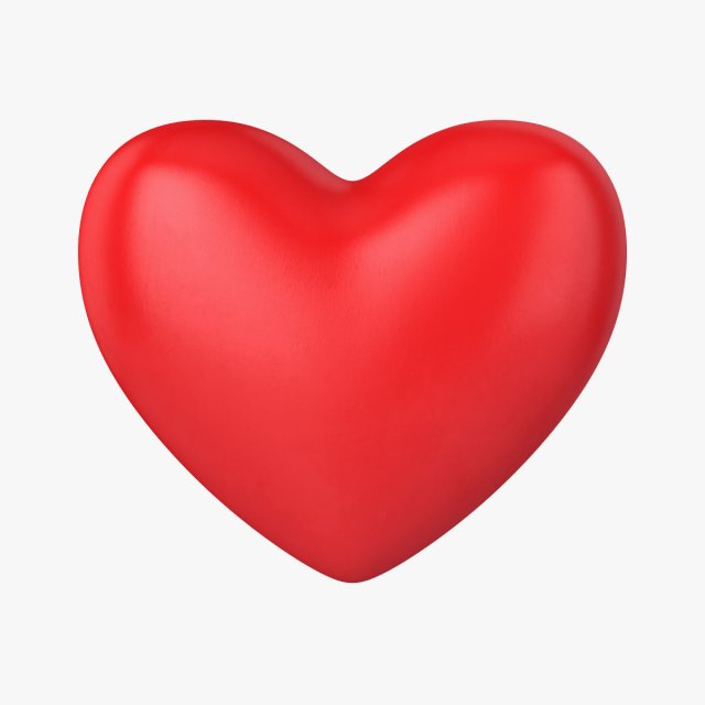 heart shape 3Dモデル .c4d .max .obj .3ds .fbx .stl .blend 
