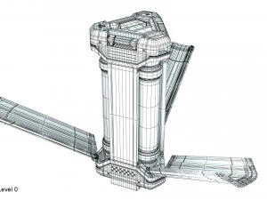 sci-fi energy cell 3D Model