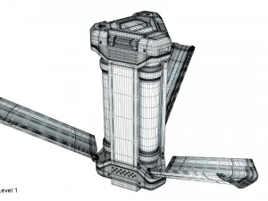 sci-fi energy cell 3D Model