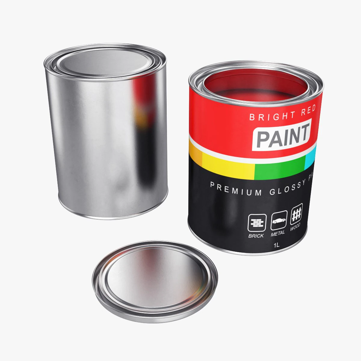 barattolo di vernice Modello 3D .c4d .max .obj .3ds .fbx .stl .blend