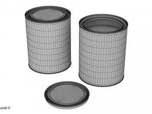 barattolo di vernice Modello 3D