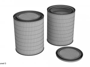 barattolo di vernice Modello 3D