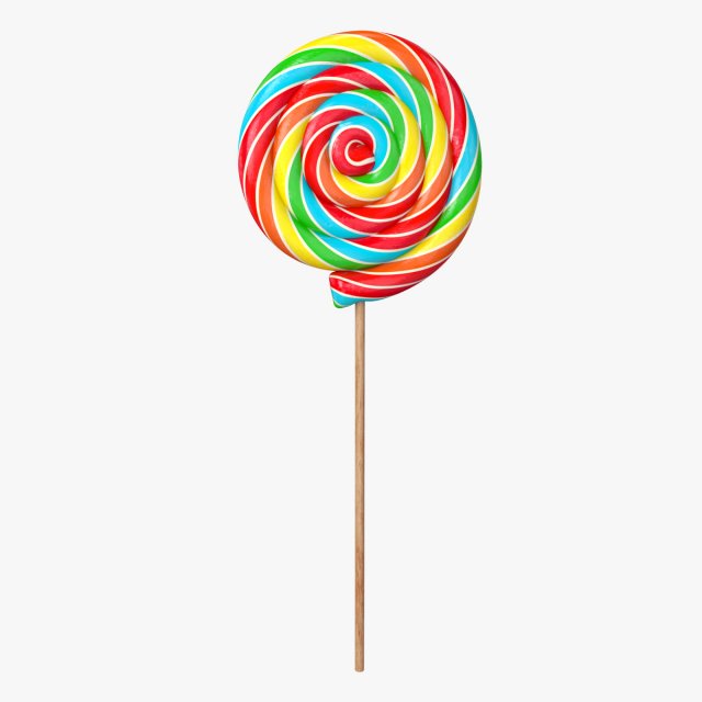 swirl lollipop Modèle 3D .c4d .max .obj .3ds .fbx .stl .blend 