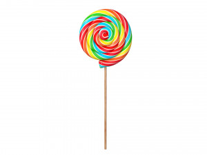 swirl lollipop Modèle 3D
