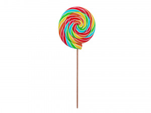 swirl lollipop Modèle 3D