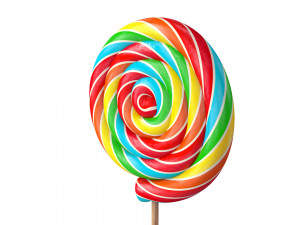 swirl lollipop Modèle 3D
