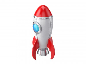 cartoon rocket 3Dモデル