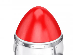 cartoon rocket 3D Model