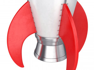 cartoon rocket 3Dモデル