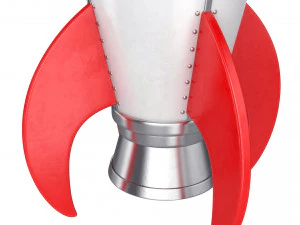 cartoon rocket 3D Model