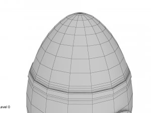 cartoon rocket 3D Model