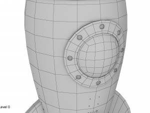 cartoon rocket 3Dモデル