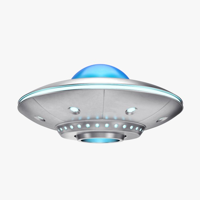 cartoon ufo Model 3D .c4d .max .obj .3ds .fbx .stl .blend 