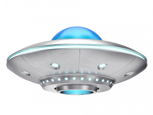 cartoon ufo Model 3D