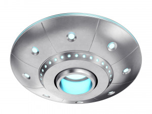 cartoon ufo Model 3D