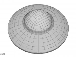 cartoon ufo Model 3D