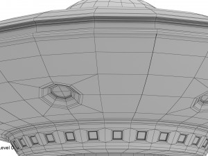 cartoon ufo Model 3D