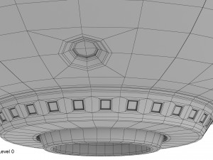 cartoon ufo Model 3D