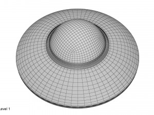 cartoon ufo Model 3D