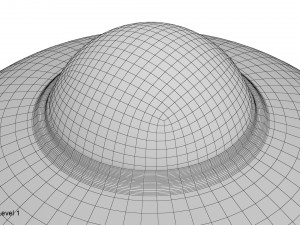 cartoon ufo Model 3D