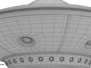 cartoon ufo Model 3D