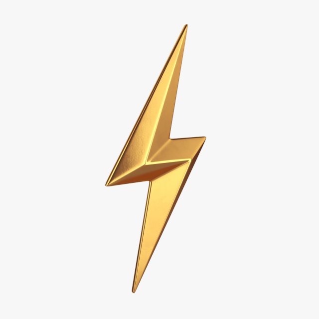 lightning symbol 3D मॉडल .c4d .max .obj .3ds .fbx .stl .blend 