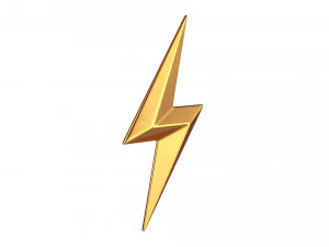 s&iacute;mbolo del rayo Modelo 3D