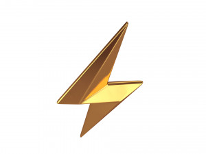 lightning symbol 3D मॉडल