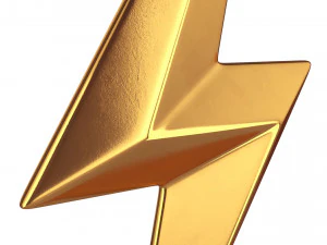 s&iacute;mbolo del rayo Modelo 3D