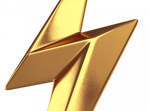 s&iacute;mbolo del rayo Modelo 3D