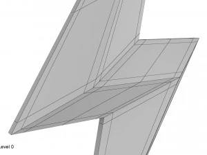 s&iacute;mbolo del rayo Modelo 3D