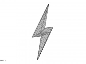 lightning symbol 3D मॉडल