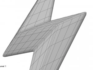 s&iacute;mbolo del rayo Modelo 3D