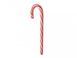 candy cane Model 3D